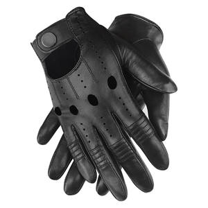 JNM SEGURIDAD Hombres Guantes de cuero Piel de oveja Conducción Ciclismo Pantalla táctil Motocicleta Guantes sin forro para la venta - Product Image 1