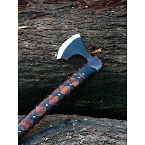 Hacha Tomahawk Artesanal de Acero con Alto Contenido de Carbono, Mango de Madera de Palisandro, Funda de Cuero, Personalizada, 1.5 kg, Multiusos para Camping - Product Image 4