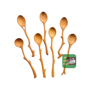 ช้อนไม้อาซาเซียที่ทนทานช้อนไม้สำหรับกาแฟจากเวียดนามขายส่งพร้อมส่ง - Product Image 4