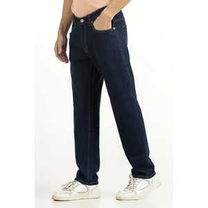 กางเกงยีนส์ทรงสลิมฟิตแบบสโตนวอช วินเทจ ทรงดินสอ ขากว้าง ปักลาย สำหรับฤดูหนาว ด้วยเทคนิคการย้อมสีแบบวอช - Product Image 2