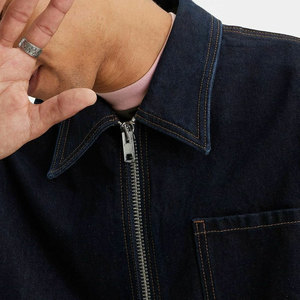 100% High Quality <b>Men</b> <b>Denim</b> <b>Jackets</b> / Custom Turn Down Collar Design Lowest Price <b>Men</b> <b>Denim</b> <b>Jackets</b> - Product Image 3