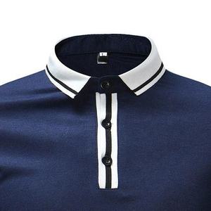 High Quality Short Sleeve Men's Polo Shirt Blank Solid Color Moisture <b>Wicking</b> Oversized Polo Shirt for Men - Product Image 3