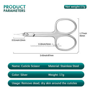 Professional Stainless Steel Cuticle Scissors Extra Sharp Tip Cuticle <b>Dead</b> Skin Scissors Russian Styles Manicure Tools - Product Image 2