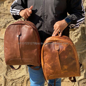 Mochila De piel auténtica hecha a mano para mujer, morral de cuero para oficina y viaje - Product Image 4