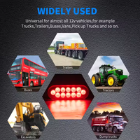 Nouveau feu arrière LED ovale WTTG de 6 pouces pour camion, étanche IP67, haute qualité, ajustement universel, matériau PC pour camion et remorque