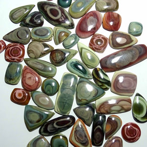 Cabujón de jaspe imperial natural, piedras preciosas de cuarzo de forma y tamaño mixtos sueltas para la fabricación de joyas - Product Image 5