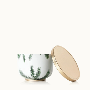 Pot à bougie en métal imprimé personnalisé avec couvercle doré pour la décoration de fête de Noël à la maison au meilleur prix - Product Image 1