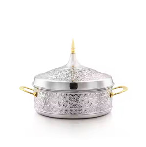 High Demanding Stainless Steel Hot <b>Pots</b> Warm Food Storage Insulated Casserole Hotpot <b>Set</b> for Food Table Top Decor Centerpiece - Product Image 3
