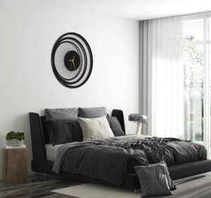 Horloge murale ronde Eterna |   Horloge murale ronde silencieuse Eterna au design intemporel, décoration intérieure classique pour la maison et le bureau - Product Image 4