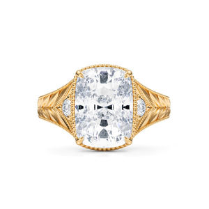 Exclusivo anillo de diamante cultivado en laboratorio de 2,1 quilates para mujer chapado en oro de 10K blanco/amarillo/oro rosa corte brillante IGI certificado al por mayor - Product Image 6