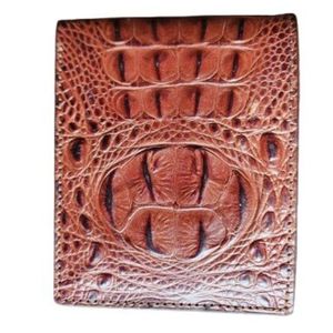 Portefeuille court en cuir de vachette véritable fait à la main de luxe pour hommes 100% fermeture ouverte - Product Image 1