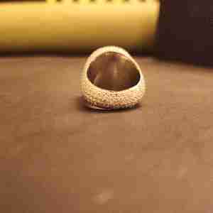 Anillo de Compromiso Unisex de Moda con Diseño de Ruleta de Moissanita, Joyería Elegante con Diseño Único, Banda de Acero Inoxidable Chapada en Oro de 14K - Product Image 3