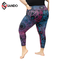 Leggings Deportivos Personalizados al por Mayor de Alta Calidad para Mujer, Talla Grande, Ropa de Yoga de Secado Rápido y Transpirable, Talla Extra Grande, Los Mejores Leggings