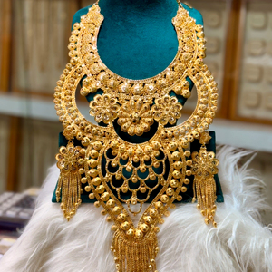 Conjunto de pendientes de collar de cobre chapado en oro de 24 quilates de moda Vintage de inspiración italiana enviado directamente a EE. UU. Francia España Turquía Comoras - Product Image 1