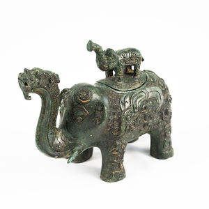 Contenitore per <span class=keywords><strong>Vino</strong></span> in Bronzo a Forma <span class=keywords><strong>di</strong></span> Elefante, Stile Antico, Artigianale, Ornamento <span class=keywords><strong>di</strong></span> Lusso per Casa e Ufficio - Product Image 2