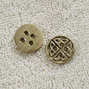 Medieval Brass <b>Button</b> TT-1170 National Style with Anti-Theft Feature <b>Cover</b> Closure Type - Product Image 2