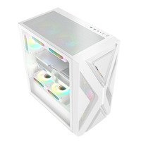 2024 New Design Pc Gaming Case Cabinet Atx Computer Casing Cpu Chassis Cases Towers Tempered Glass Desktop Pc Case