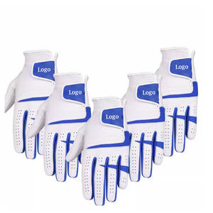 Precio de fábrica Guantes de golf de cuero de piel de oveja Gran calidad Logotipo personalizado para deportes - Product Image 4