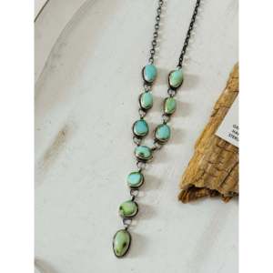 Ensemble de colliers Lariat en turquoise de montagne Sonoran et argent sterling Betta Lee, bijoux fins - Product Image 4