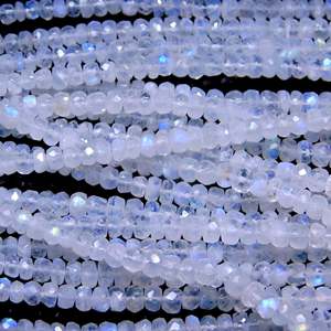 Perles de Pierre de Lune Éclatantes 100% Naturelles Facettées pour la Fabrication de Bijoux DIY - Couleur Grenat 8mm 1mm Compatible Opale Nacre Jade Ambre - Product Image 3