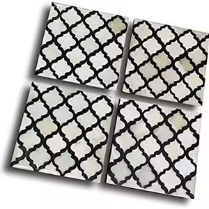 จานรองแก้วหินสลักลายกระดูกแบบทันสมัยโดยงานฝีมือรูปพระจันทร์เสี้ยว - Product Image 1