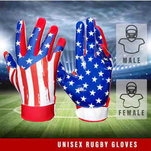Vente en gros GANTS au design personnalisé Gants de football américain fabriqués en ville Gants de football américain confortables à forte adhérence - Product Image 4