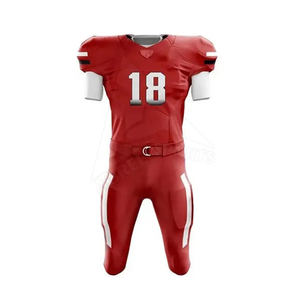 Vente chaude Taille XL Polyester Maillots De Football Américain Impression De Logo Personnalisé Manches Courtes Sublimation Technique Ensembles Uniformes - Product Image 6