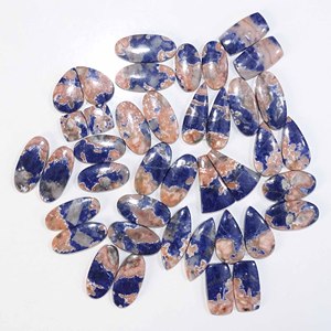 Preciosos Cabujones de Cuarzo Sodalita Natural de Diferentes Formas y Tamaños, Alta Calidad, Tamaños Personalizables para la Creación de Joyería Femenina - Product Image 6