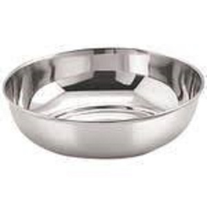 Tazón Profundo de Metal, Tazón de Acero Inoxidable para Alimentos, Vajilla para Cocina y Comedor, Tazón para Ensaladas y Frutas, Uso Doméstico y en Restaurantes - Product Image 1