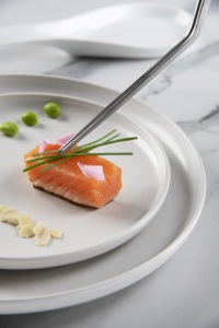 Dinnerware Set 6 Dinner Plates White Round Ceramic Elegant & Minimalist Design Matte Finish Durable 27 cm Nordic by Excelsa - Product Image 3