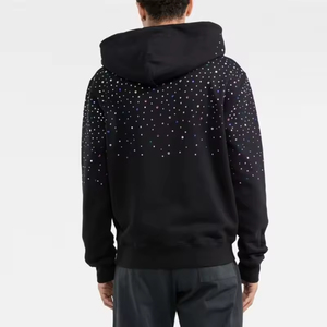 Pull en molleton de coton de diamant coloré personnalisé de haute qualité Sweats à capuche épais ornés de strass Processus Impex - Product Image 6