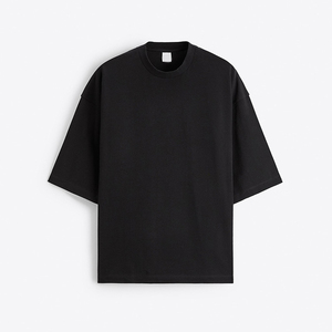 Camiseta de gran tamaño de alta calidad con hombros caídos, diseño de logotipo personalizado, camiseta cuadrada en blanco para hombres, ropa de calle - Product Image 4