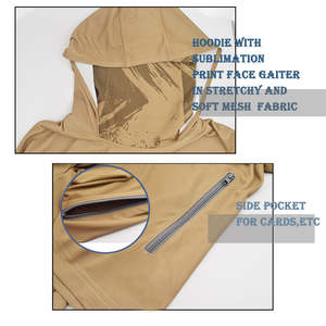 Manga larga Protección solar Ligero Senderismo al aire libre Camisas de pesca con capucha OEM Diseño personalizado Poliéster UPF50 Sudaderas CON CAPUCHA DE PESCA - Product Image 4