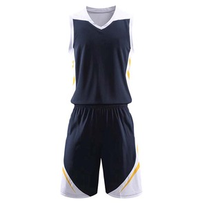 Ensemble de maillots et shorts d'entraînement sans manches en tissu polyester maillé, couleur unie, très vendu, uniforme de basket-ball 2 pièces pour homme - Product Image 1