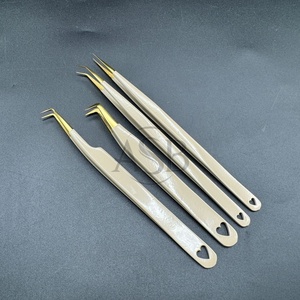 ขนตาปลอมแบบกำหนดเองได้ทำจากเหล็กญี่ปุ่นด้ามจับแข็งแรงมีด้ามจับทำจากเหล็กนู้ดบราวน์แบบปรับแต่งได้ - Product Image 1