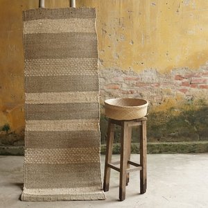 Alfombra floral bohemia de tamaño personalizado hecha a mano, alfombra lavable de algas marinas de Vietnam para uso doméstico - Product Image 4