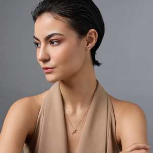92.5 Silver Pendant with Chain and <b>Earring</b> Set Fine Jewelry with Emerald Cut Zircon Gold Plated for Parties and Gifts 188233 - Product Image 3