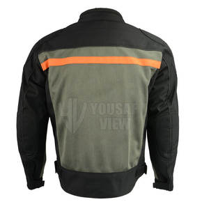 แจ็กเก็ตหนังสำหรับแข่งรถมอเตอร์ไซด์ของผู้ชายแจ็กเก็ตหนังขี่มอเตอร์ไซด์โลโก้ตามสั่ง - Product Image 6