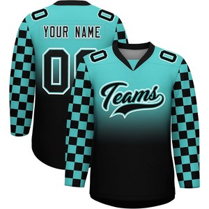 Logo personnalisé OEM Impression par sublimation Tissu à séchage rapide respirant de gros Maillot de hockey sur glace haute performance Uniforme d'équipe - Product Image 4