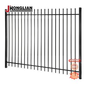 Vente en gros <span class=keywords><strong>Tube</strong></span> métallique galvanisé de 6 pieds x 8 pieds Clôture de piscine antirouille Palissade noire en acier de sécurité - Product Image 1