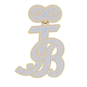 Vibrance Moissanite Diamant Pendentif Et Charme 14K Or E Couleur Ronde Brillant Coupe VVS2 Haute Clarté Élégant Hip Hop Bijoux - Product Image 1