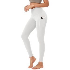 Leggings pour femmes en strass personnalisés en gros pour la salle de sport, la remise en forme et l'entraînement - Pantalons de sport respirants à taille haute sans couture à séchage rapide - Product Image 4