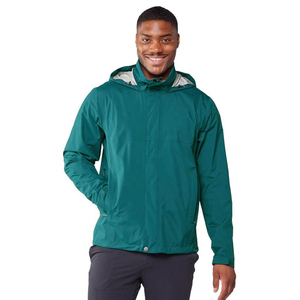 Hooded Canvas <b>Rain</b> <b>Jacket</b> <b>Lightweight</b> Durable Outerwear with Letter Pattern for Winter Seasonal Use - Product Image 2