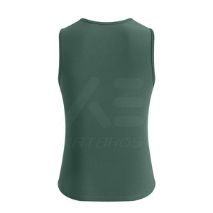 Maillot de cyclisme sans manches KATBROS pour adulte unisexe, vert, respirant, en polyester, avec logo imprimé par transfert thermique sur le devant - Product Image 2