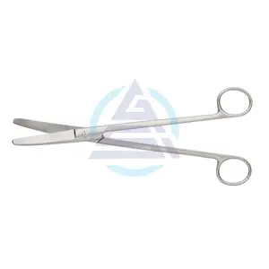 Sims-Tijeras uterinas con cuchillas puntiagudas Blunt curvadas, 230mm, para uso médico y hospitalario, venta al por mayor