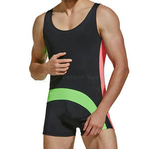 Meilleures ventes de justaucorps de lutte légers et personnalisables, 100% polyester, séchage rapide, style d'impression numérique unique, vêtements de sport - Product Image 1