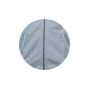 Sudadera con Cremallera de Algodón 100% de Primera Calidad, Logotipo Personalizado, Felpa Francesa, Forro Invernal, Transpirable, de Secado Rápido, Estilo Urbano, 460 - Product Image 6