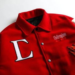 แจ็กเก็ตเบสบอลบอมเบอร์แบบลำลองใช้ได้ทุกเพศสำหรับฤดูหนาวออกแบบได้ตามที่ต้องการ - Product Image 3