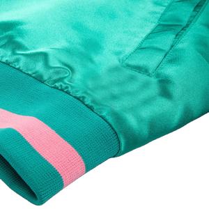 Custom Satin Varsity Jacket OEM ligero bombardero chaqueta de béisbol para hombres mujeres Unisex con la marca para los pedidos del grupo - Product Image 6