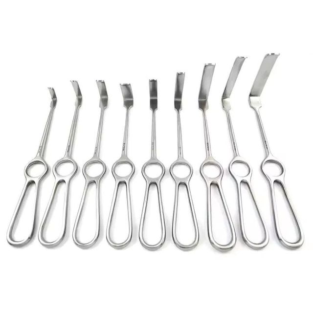 SET of 9 Stainless Steel Manual Wound Retractors 21 CM BLUNT PRONG SURGERY KOCHER LANGENBECK TAIDOC INTERNATIONAL TI-SR-000441